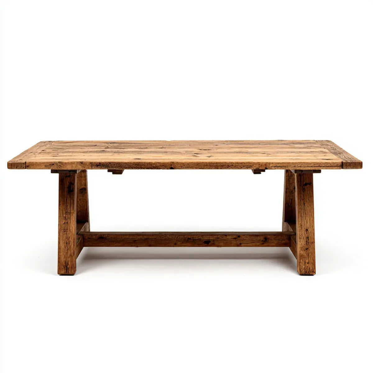 Stół do jadalni, Naturalny brązowy stół jadalny 180 x 90 x 76 cm w prostokątnym litym drewnie sosnowym