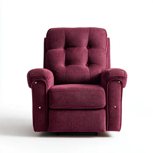 Fotel masujący, Elektryczny fotel do masażu Relax fotel Bordeaux z poliester- Chenille 92 x 98 x 104 cm